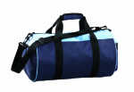 Black and blue 2 side zipper pocket ball sport bag