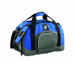 Blue zippered front pocket sport bag for men online