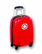 High grade red trolley medical bag from evertop