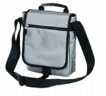  Silver adjustable strap triangle shoulder bag