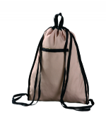 2015 easy to carry brown beach towel bag