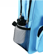 Mini style light blue soft backpack school bags