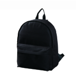 Main zippered compartment cool black rucksack bags