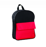 Padded carry handle red and black simple rucksack