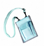 Zippered cash pocket nesk purse light blue woman wallet