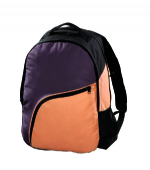 Made with 600D mesh side pocket orange sports bag