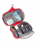 Cheap sale online plastic hook handle red cosmetic bag