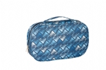 Made with 600d fashion blue cosmetic bag on sale
