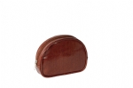 Creative custom brown cosmetic bag with 600d