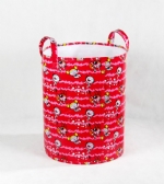 Light red round shopping bag from Evertop
