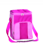 Square pink cooler bag wine cooler bag