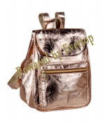 Washable paper golden lady backpack